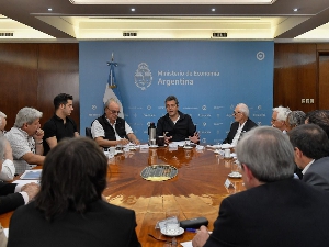 Reunin con el ministro de Economa, Sergio Massa