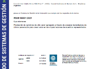 ADIMRA obtuvo la certificacin IRAM 56001:2021