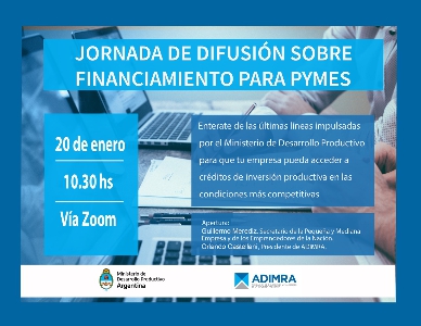 Jornada de difusin sobre financiamiento para PyMEs